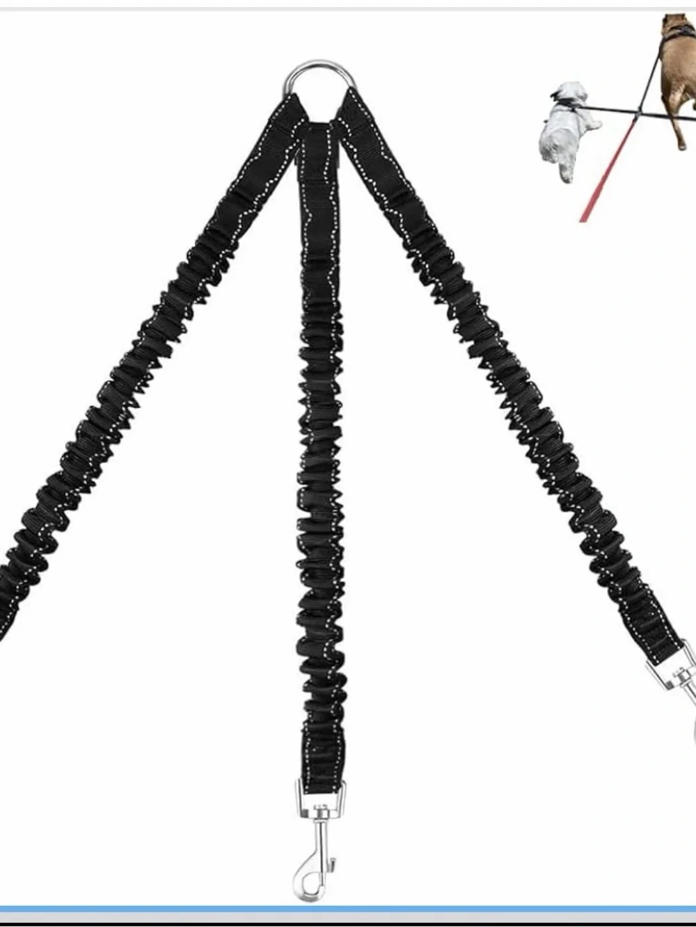Black Coil Phone/Accessory Strap with Silver Clip